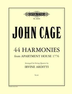 Cage, J: 44 Harmonies from Apartment House 1776 (score)