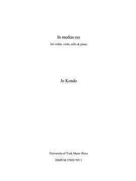 Jo Kondo: In Medias Res