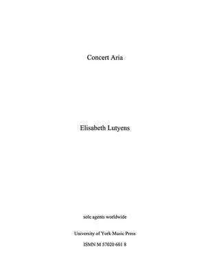 Elisabeth Lutyens: Concert Aria