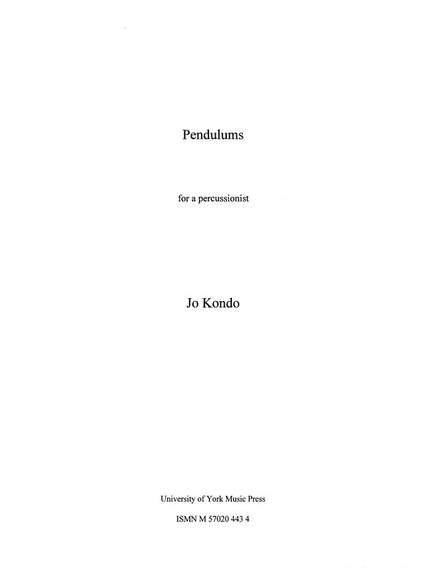 Jo Kondo: Pendulums