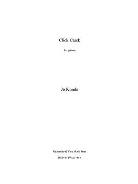 Jo Kondo: Click Crack