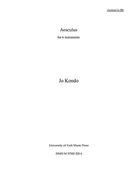 Jo Kondo: Aesculus