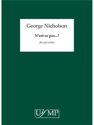 George Nicholson: N'est-ce pas?