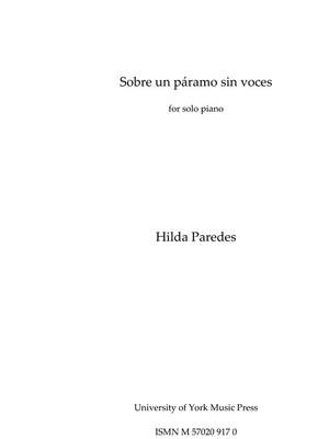 Hilda Paredes: Sobre un páramo sin voces