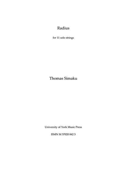 Thomas Simaku: Radius