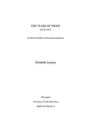 Elisabeth Lutyens: The Tears of Night Op.82