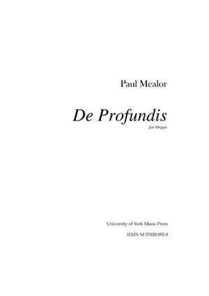 Paul Mealor: De Profundis