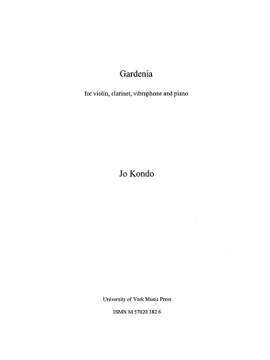 Jo Kondo: Gardenia
