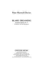 Peter Maxwell Davies: Blake Dreaming 'Goodison Quartet No.5' Product Image