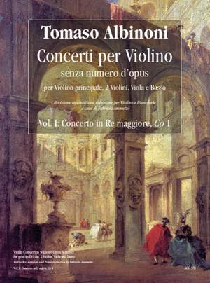Albinoni, T: Violin Concertos without Opus Number Vol. 1