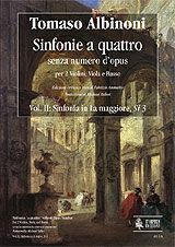 Albinoni, T: Sinfonias ‘a quattro’ without Opus number Vol. 2