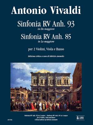 Vivaldi, A: Sinfonia in C major - Sinfonia in A major