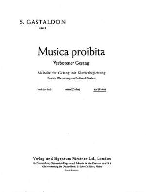Gastaldon, S: Verbotener Gesang op. 5