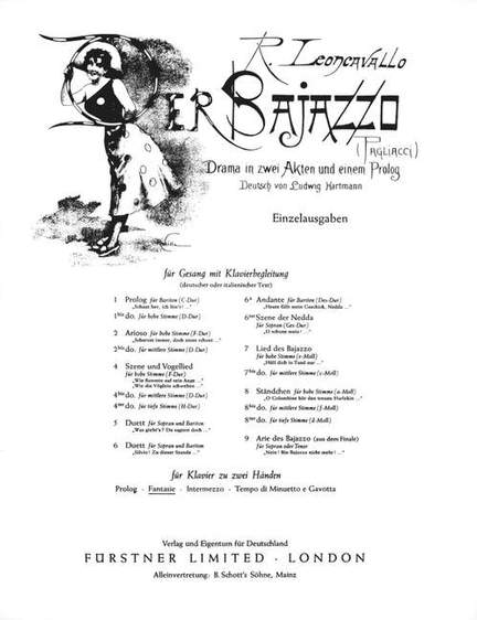 Leoncavallo, R: Der Bajazzo