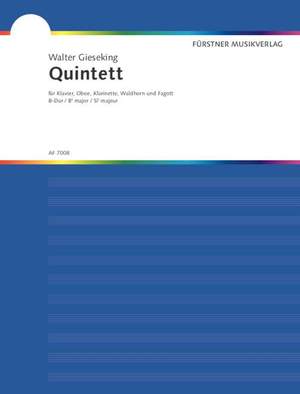 Gieseking, W: Quintet B flat major