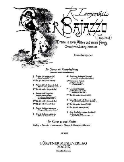 Leoncavallo, R: Prolog C major