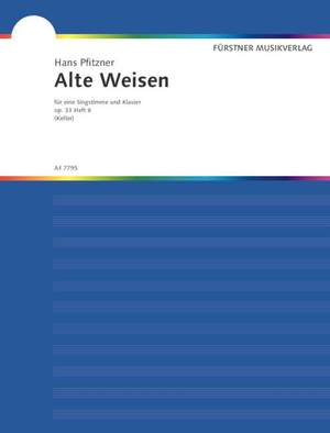 Pfitzner, H: Alte Weisen op. 33 Book 2