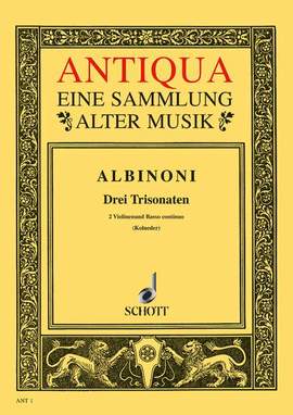 Albinoni, T: 3 Triosonaten op. 1/10-12