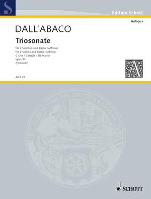 Dall'Abaco, E F: Triosonata C Major op. 3/1