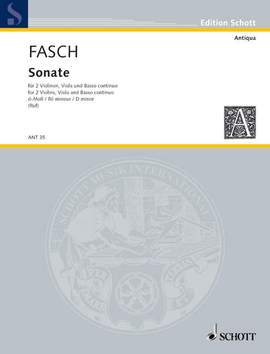 Fasch, J F: Sonata D Minor D minor