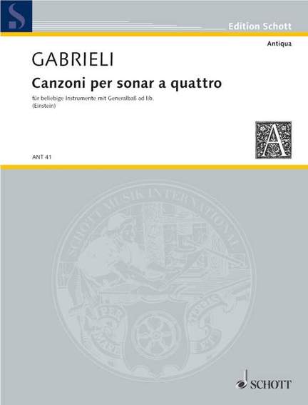 Gabrieli, G: Canzoni