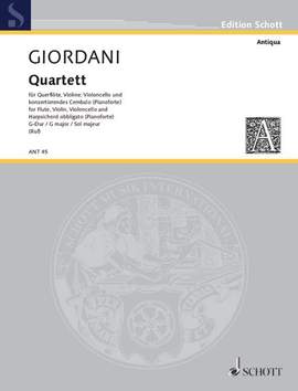 Giordani, T: Quartet G major G major op. 3/1