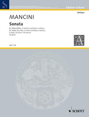 Mancini, F: Sonata d minor