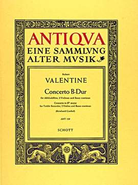 Valentine, R: Concerto B-Dur B flat major