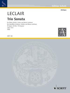 Leclair, J: Trio Sonata D Major op. 13/2