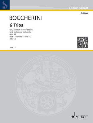 Boccherini, L: 6 Trios op. 35