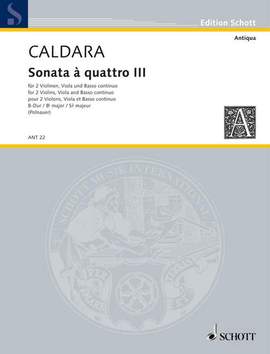 Caldara, A: Sonata a quattro B flat major