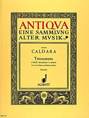 Caldara, A: Triosonata E Minor op. 1/5