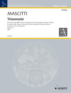 Mascitti, M: Triosonate g-Moll G minor op. 6/15