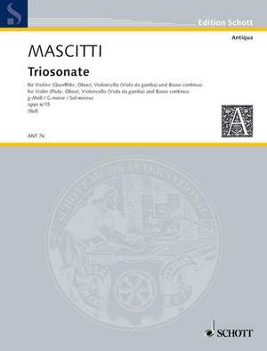 Mascitti, M: Triosonata g minor op. 6/15