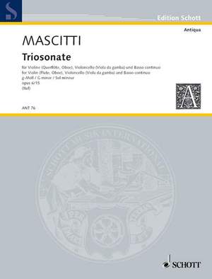 Mascitti, M: Triosonate g-Moll G minor op. 6/15