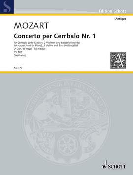 Mozart, W A: Concerto I D Major D major