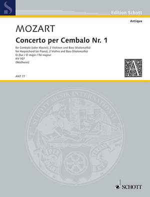 Mozart, W A: Concerto I D Major KV 107