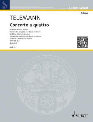 Telemann: Concerto a quattro TWV 43: d 3