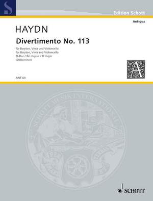 Haydn, J: Divertimento No. 113 Hob.XI:113