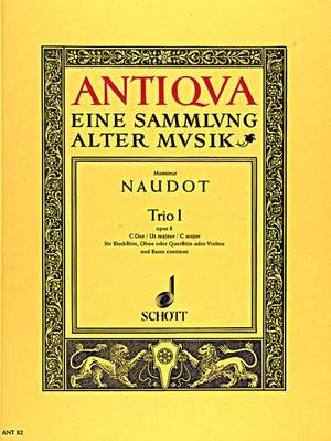 Naudot, J: Trio I C-Dur C major op. 8