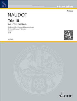 Naudot, J: Trio III C-Dur C major op. 8
