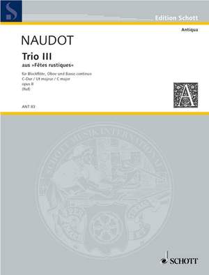 Naudot, J: Trio III C-Dur C major op. 8