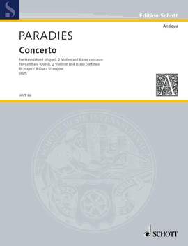 Paradisi, P D: Concerto B flat Major B flat major