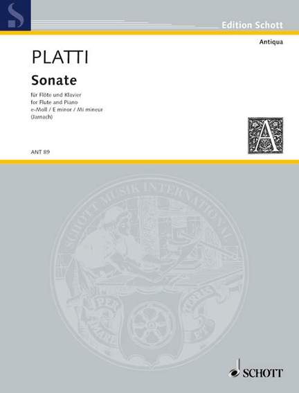 Platti, G B: Sonata E minor E minor