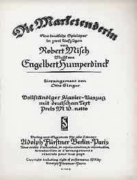 Humperdinck, E: Die Marketenderin
