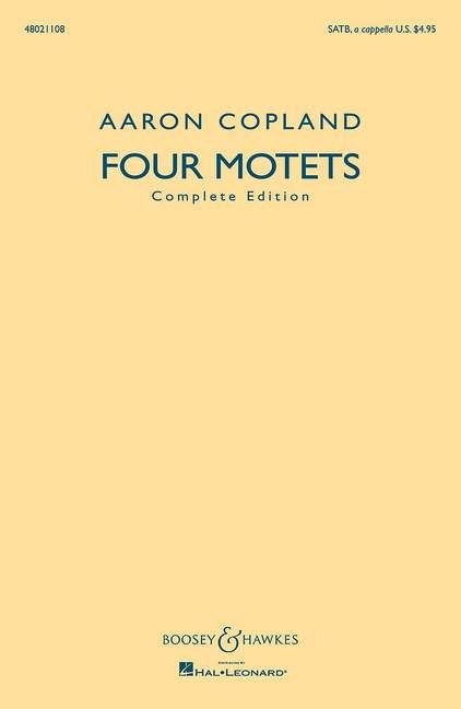 Copland, A: Four Motets