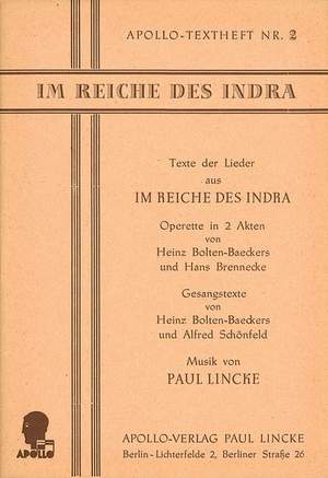 Lincke, P: Im Reiche des Indra