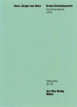 Bose, H v: 1. String quartet