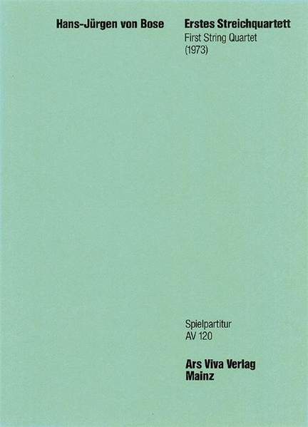 Bose, H v: 1. String quartet