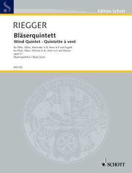 Riegger, W: Bläserquintett op. 51